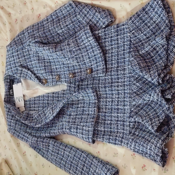 ZARA Blue Tweed Set - Picture 13 of 13